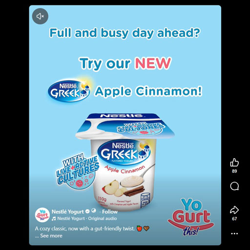 Nestlé Greek Apple Cinnamon